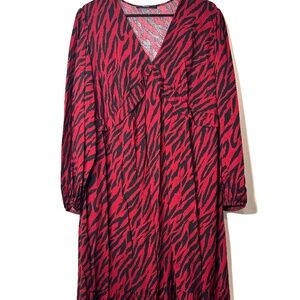 George size 18 dress with a print, wide sleeves
